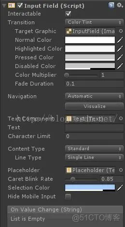 Unity UGUI基础之InputField_手机端